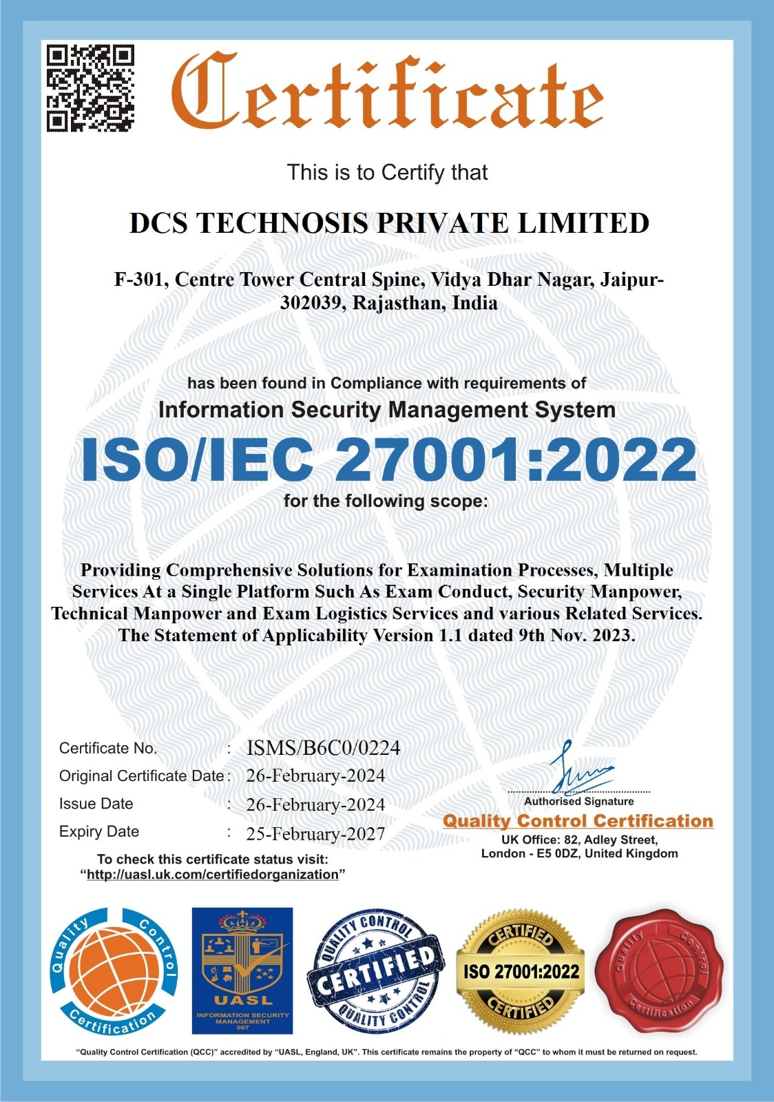 ISO/IEC 27001:2022